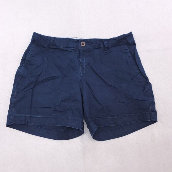Old Navy Button Zip Casual Chino Short Shorts Womens Size 0 Blue - Picture 1 of 8